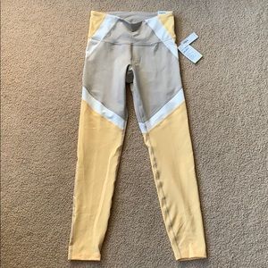 Yellow/Grey/White Old Navy High Rise Leggings